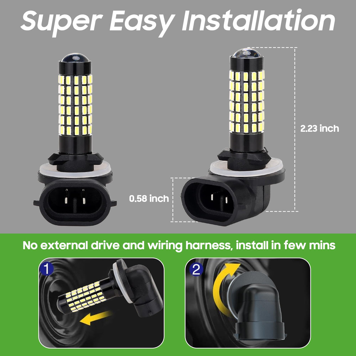 10L0L 881 long-life bulb lasts up to 50,000 hours of use