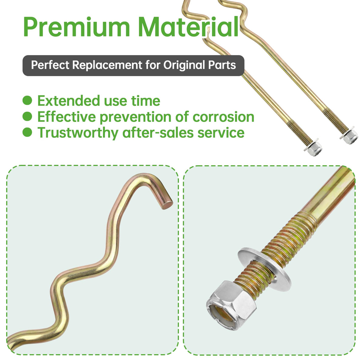 10L0L 8V/12V battery hold-down rod provides stable battery support.
