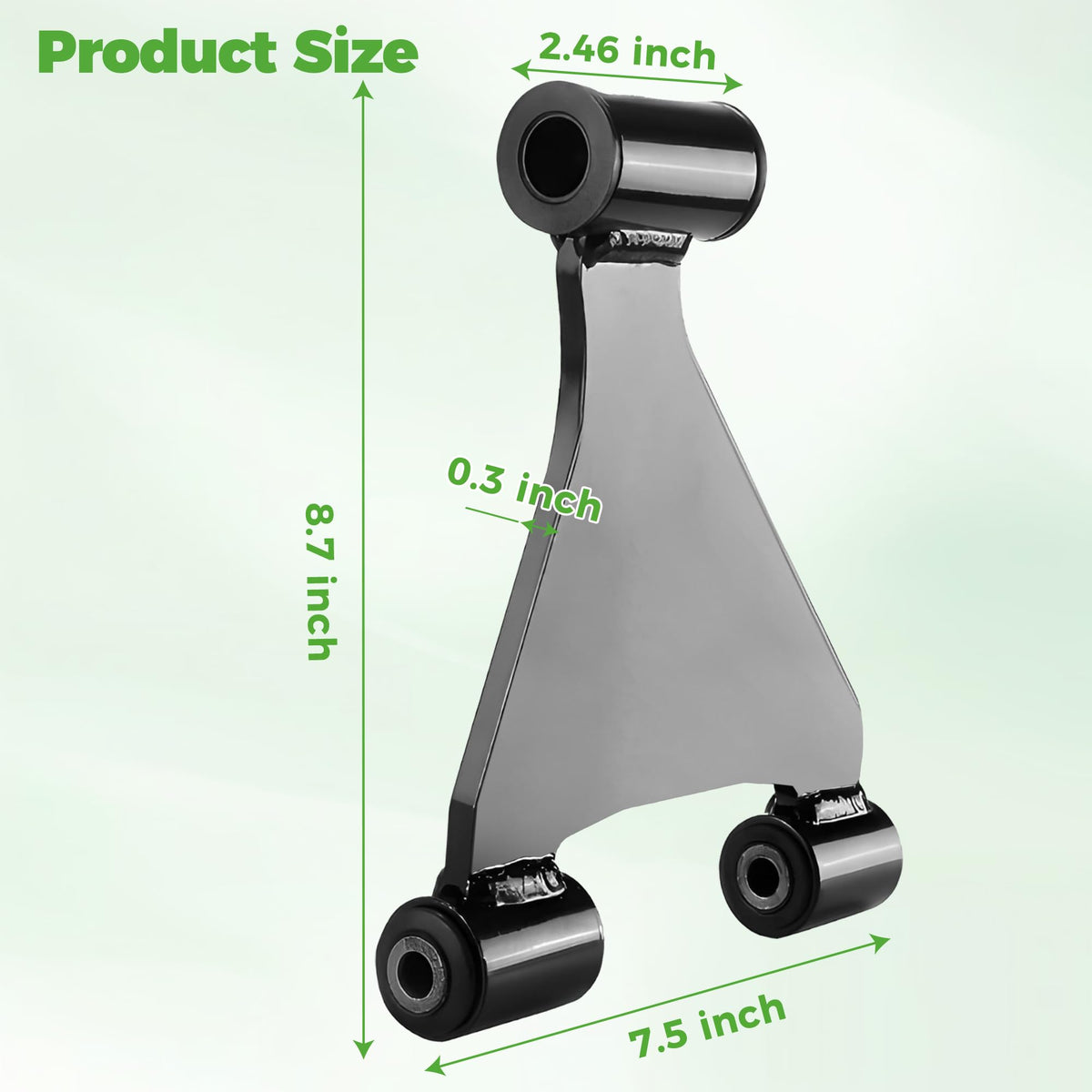 10L0L Double-wishbone design in A-Arm for consistent wheel control on RXV.