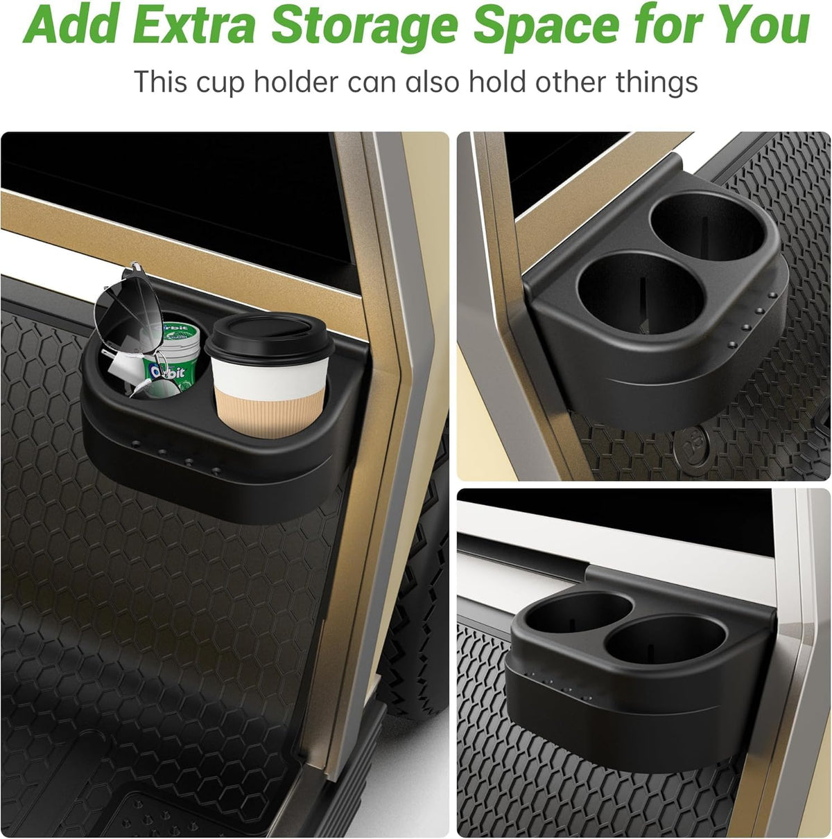 Close-up of durable ABS texture on 10L0L cup holder