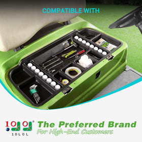 10L0L under-seat tray with matte ABS material adds durable storage