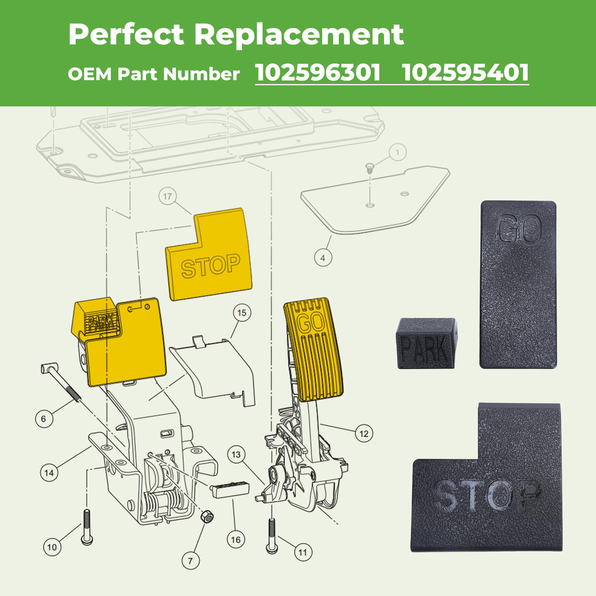 10L0L accelerator pad texture close-up highlighting slip-resistant surface