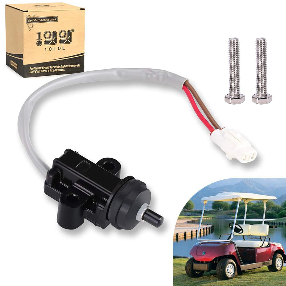 10L0L accelerator micro stop switch mounted on Yamaha G14 for a reliable start signal.