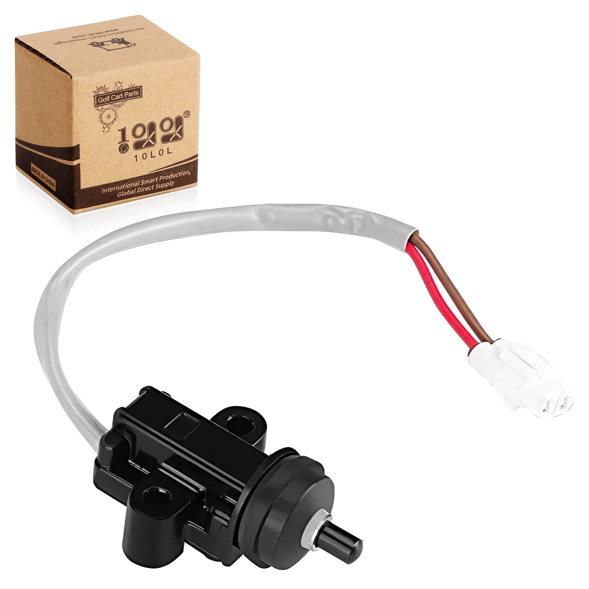 Close-up of 10L0L accelerator micro stop switch for Yamaha G29/Drive setup.