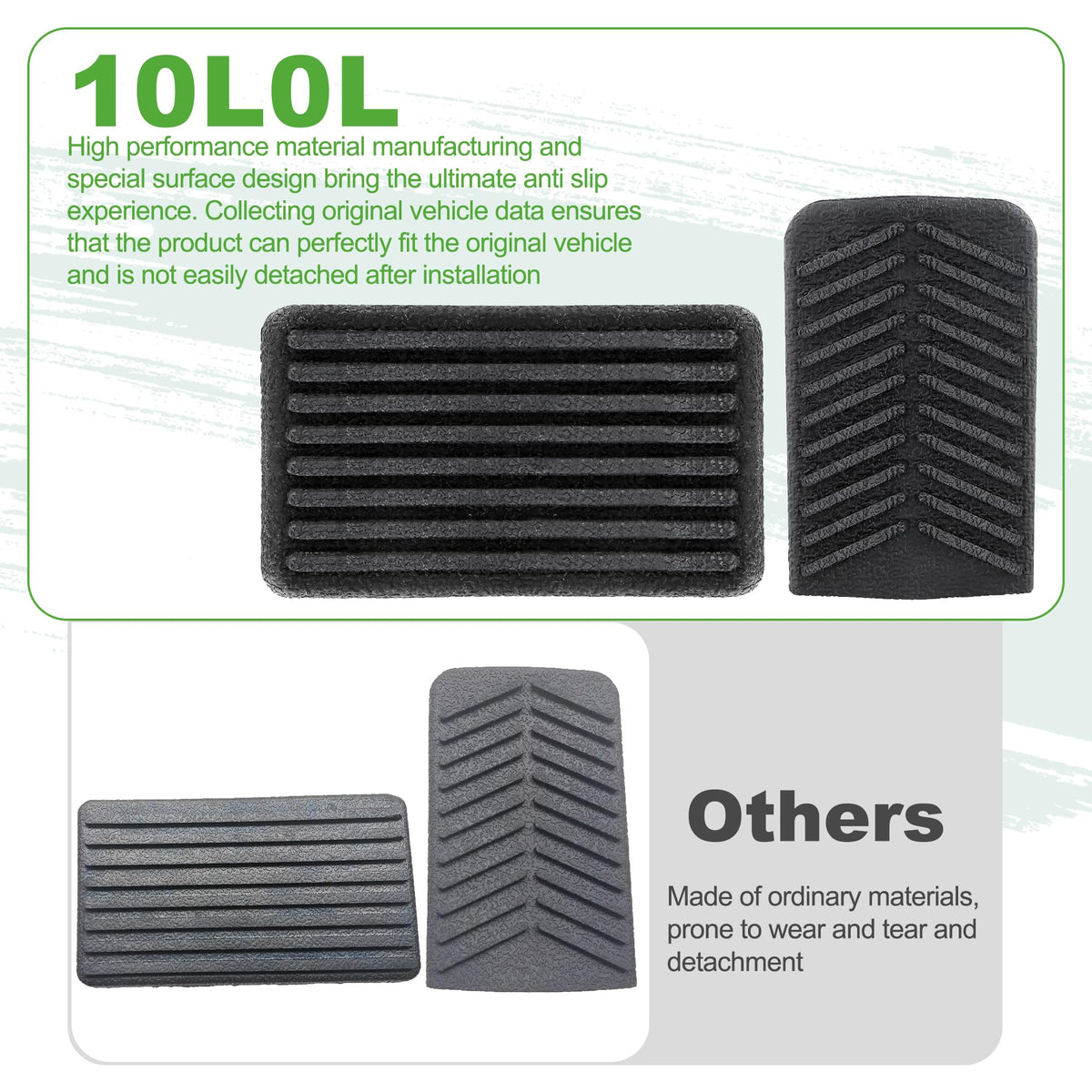 10L0L accelerator pedal pad for EZGO RXV offers precise control.