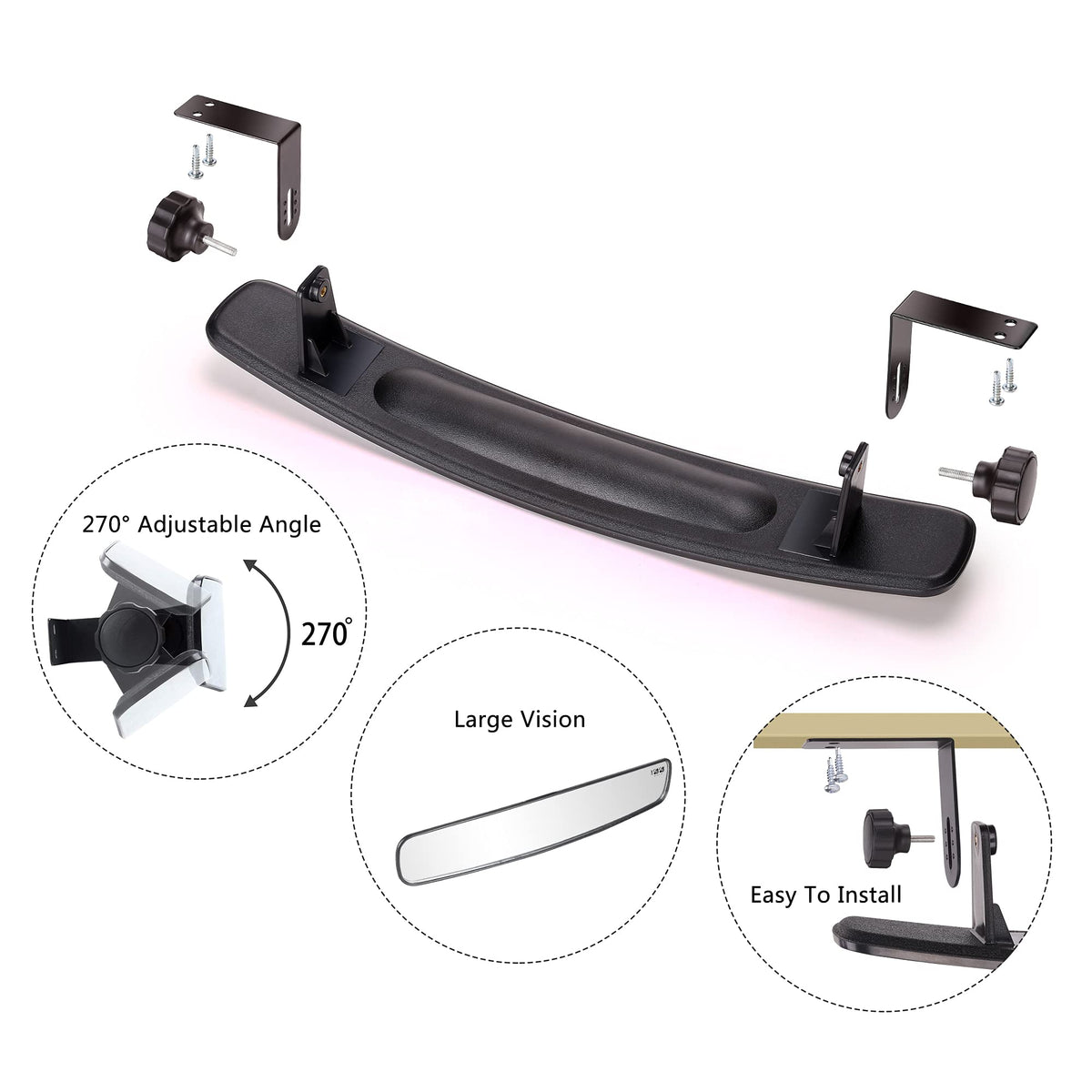 Adjustable height helps tailor the line of sight to your cart.