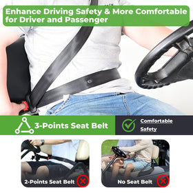 10L0L adjustable shoulder height offers a customized fit for all passengers