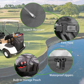 10L0L adjustable straps ensure a stable fit on most carts.