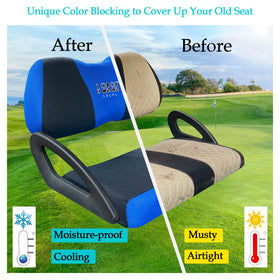 10L0L air mesh fabric golf cart seat cover enhances breathability and comfort