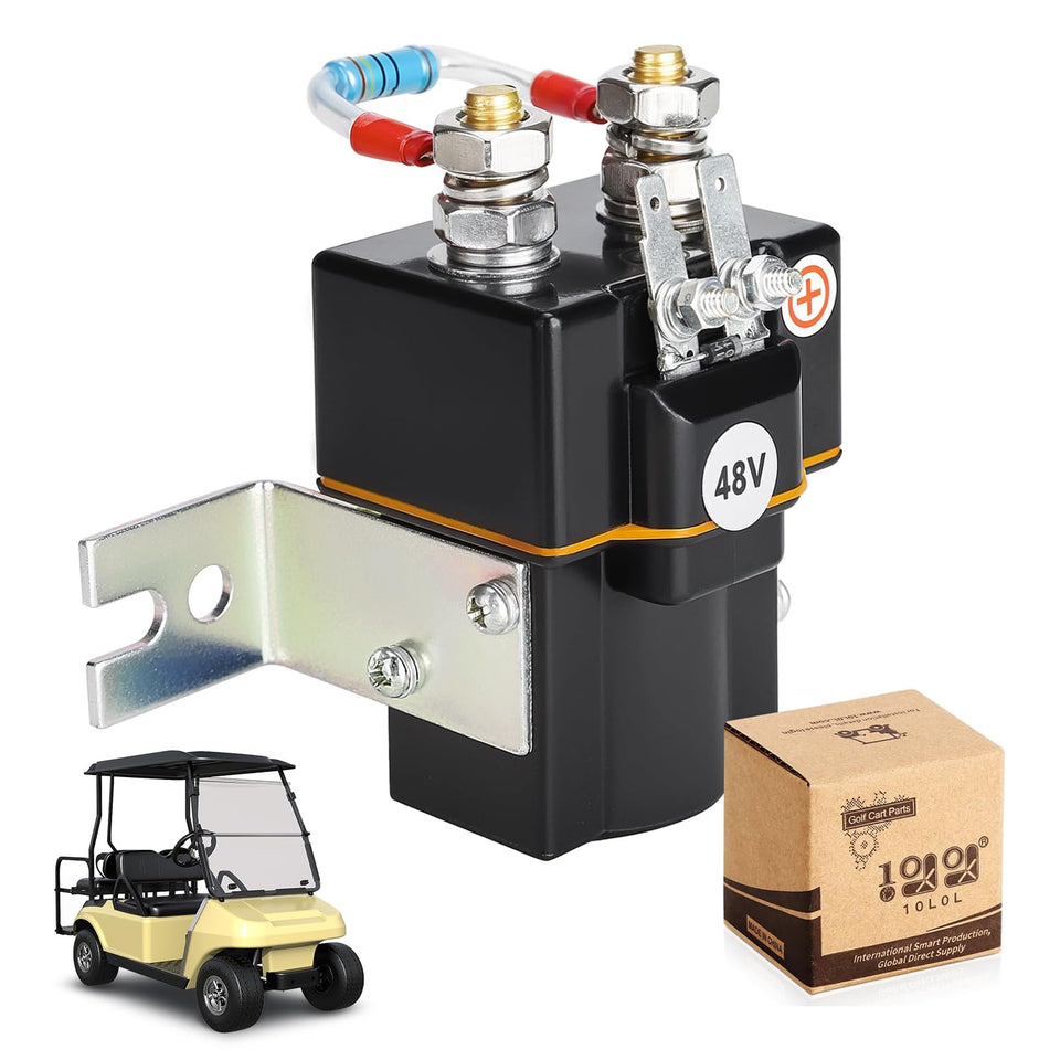10L0L Albright 48V solenoid for Club Car DS ready for installation.
