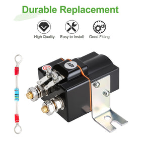 Package contents: 1 solenoid and 1 resistor for 48V Club Car.