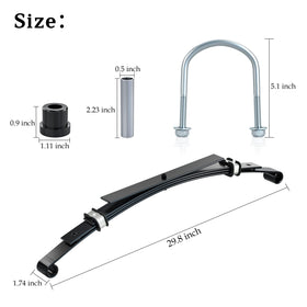 10l0l all-in-one kit for straightforward golf cart rear suspension upgrade