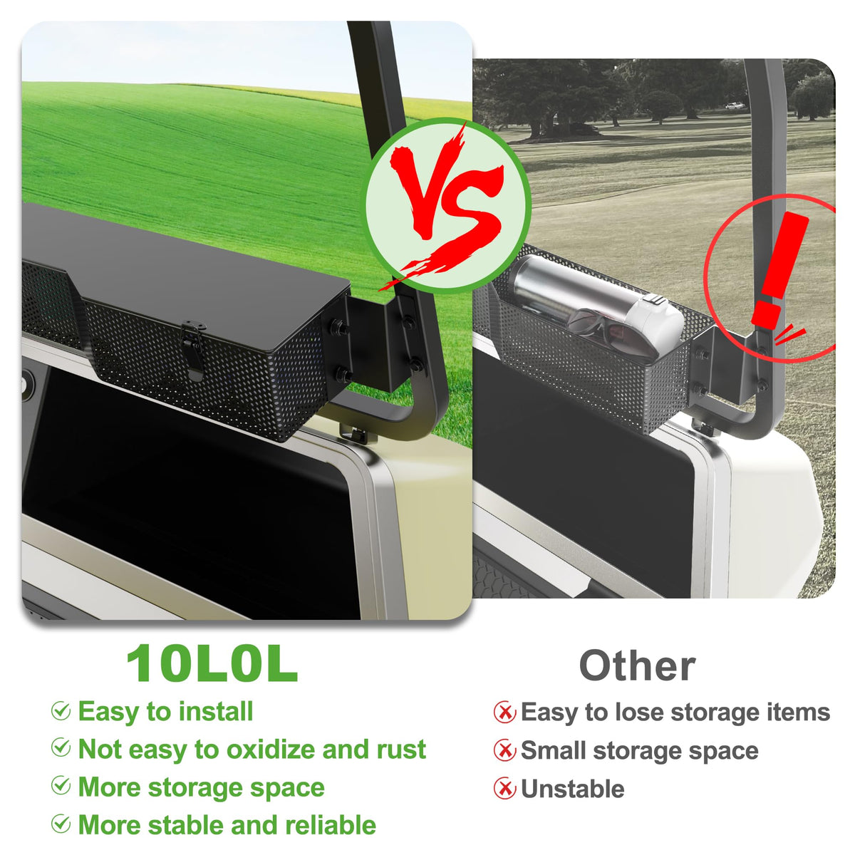 10L0L all-in-one package includes basket and hardware.