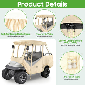 All-season weather protection for golf carts and campuses