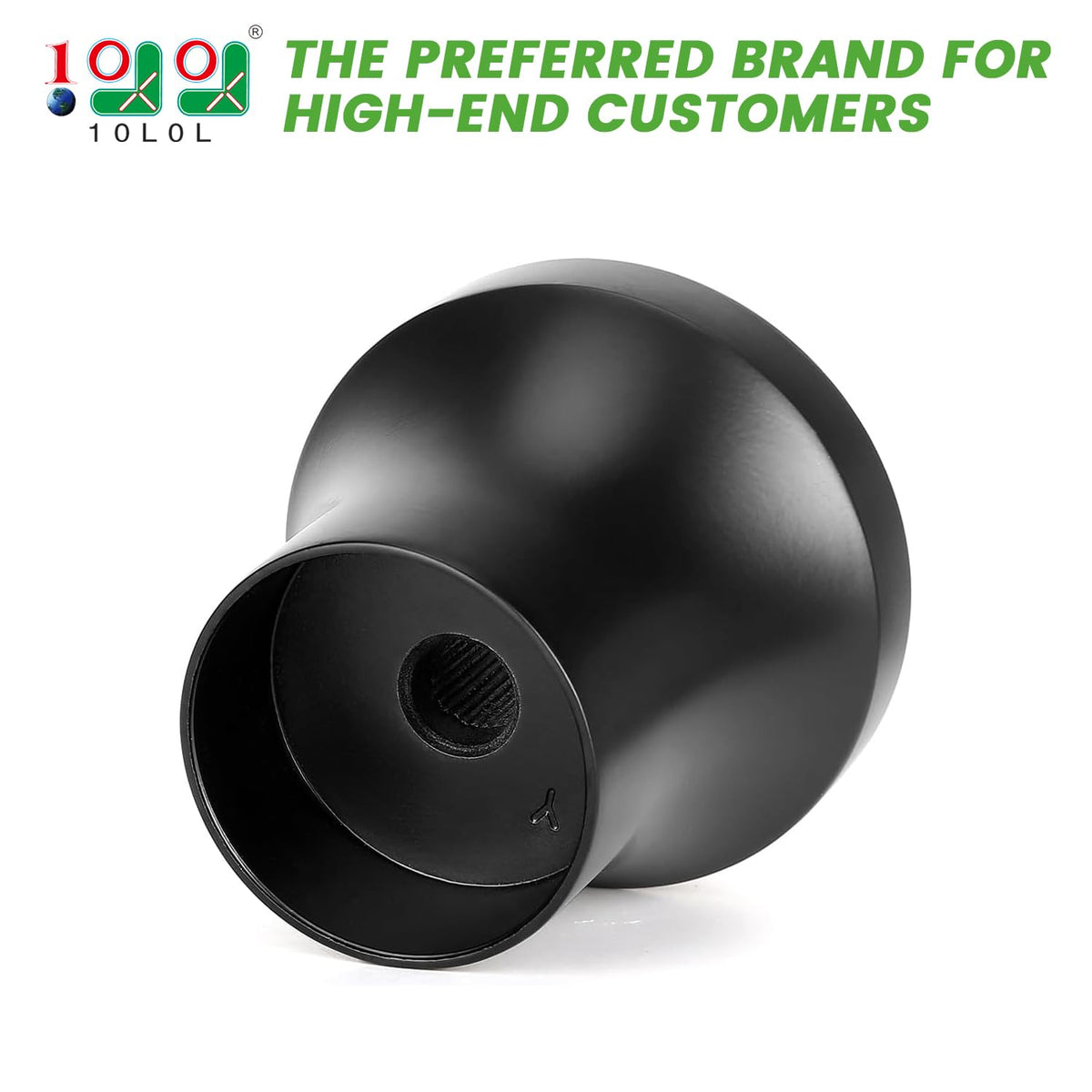 10L0L aluminum alloy steering wheel adapter; durable and corrosion resistant.