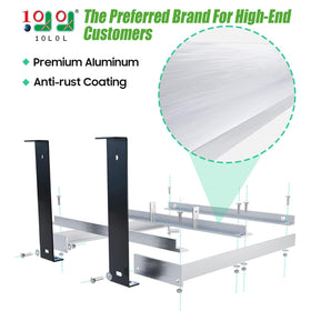 10L0L aluminum battery tray side view showing corrosion-resistant construction