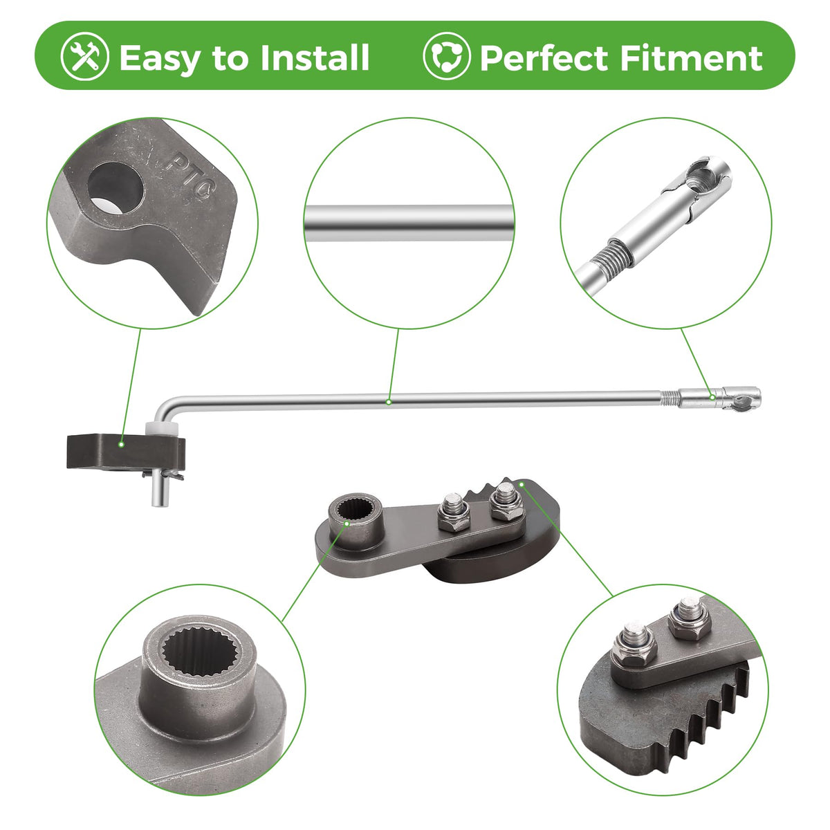 10L0L Aluminum brake latch kit on late model Club Car DS