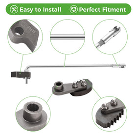 10L0L Aluminum brake latch kit on late model Club Car DS