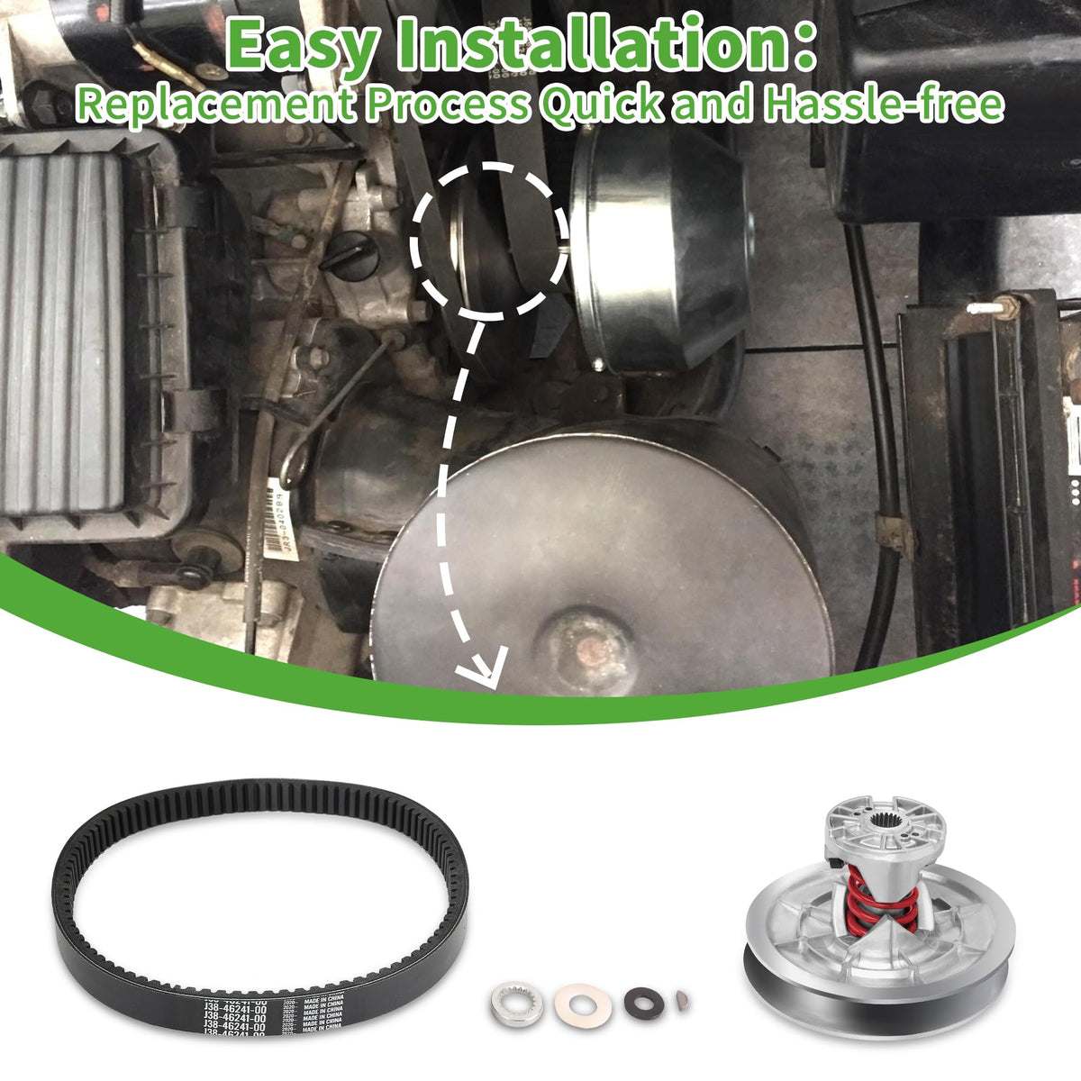 10L0L aluminum heat-dissipation clutch body for durable use.