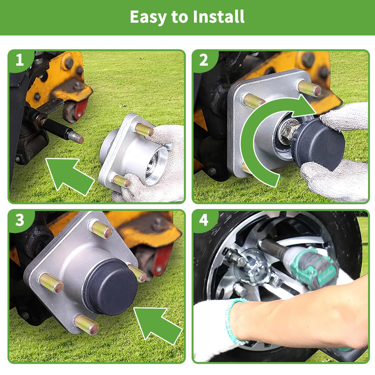 Aluminum alloy hub construction resists rust