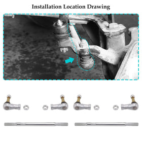 10L0L aluminum tie rod end provides corrosion resistance outdoors