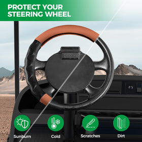 10l0l anti-slip grip steering cover reduces slip for confident steering.