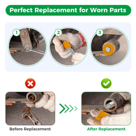 10L0L Arm bolts and lock nuts ensure secure installation.