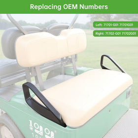 10L0L arm rest assembly left for EZGO TXT demonstrates easy installation