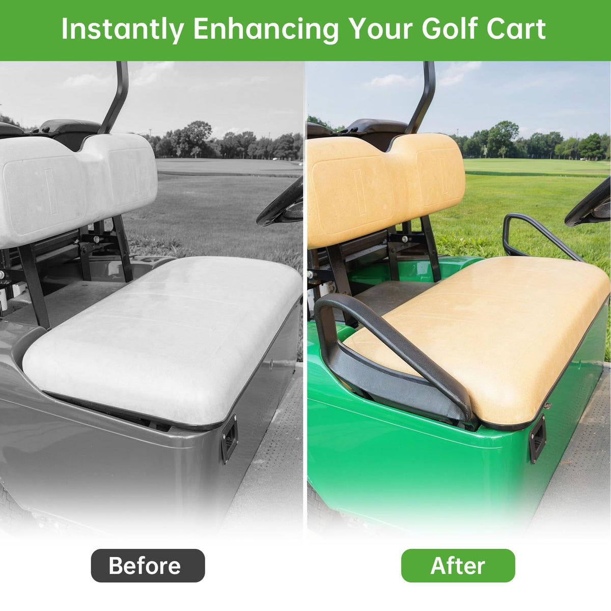 10L0L arm rest assembly right for EZGO TXT demonstrates easy installation