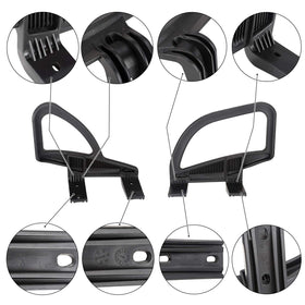 10L0L EZGO RXV arm-rest hip restraint ABS close-up quality.