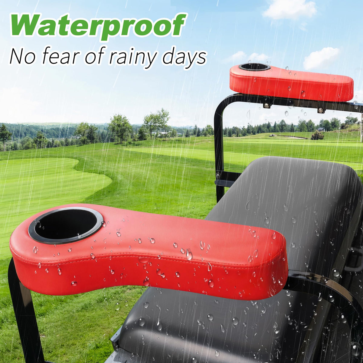10L0L armrest with cup holder keeps beverages accessible during rides
