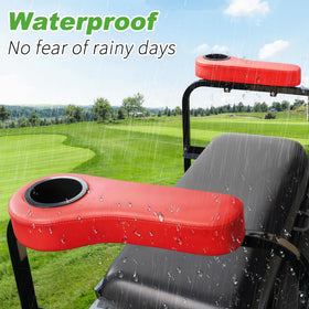 10L0L armrest with cup holder keeps beverages accessible during rides