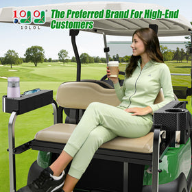 10L0L armrest universal fit for 1-inch and 1-1/4-inch frames, EZGO Club Car Yamaha compatibility.