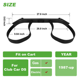 10L0L easy-install assembly with straps and buckles for secure mounting