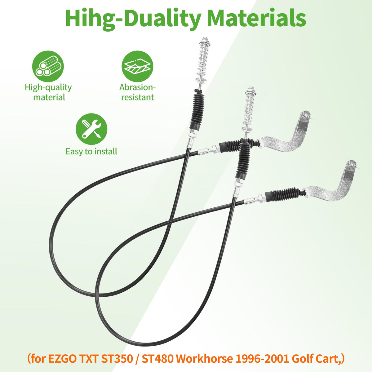 2-pack includes nuts and springs for easy install.