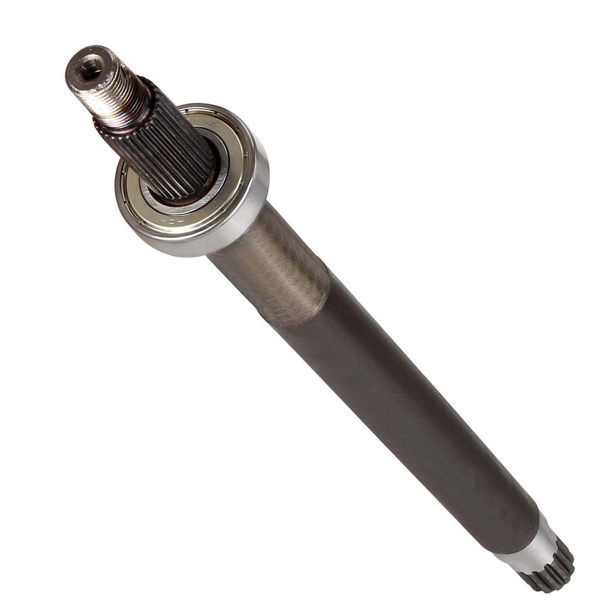 10L0L axle shaft showing 30 splines outboard and 13 splines inboard.