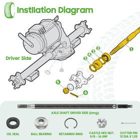 10L0L included snap rings, bearings, and seals for durable maintenance.