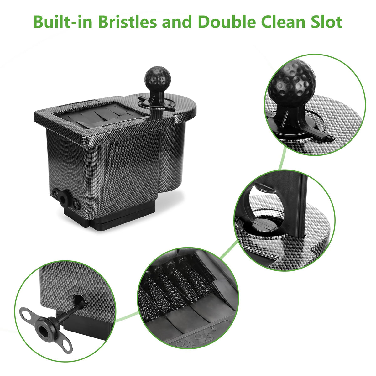 10L0L ball-and-club-washer with two slots for separate tasks