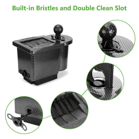 10L0L ball-and-club-washer with two slots for separate tasks