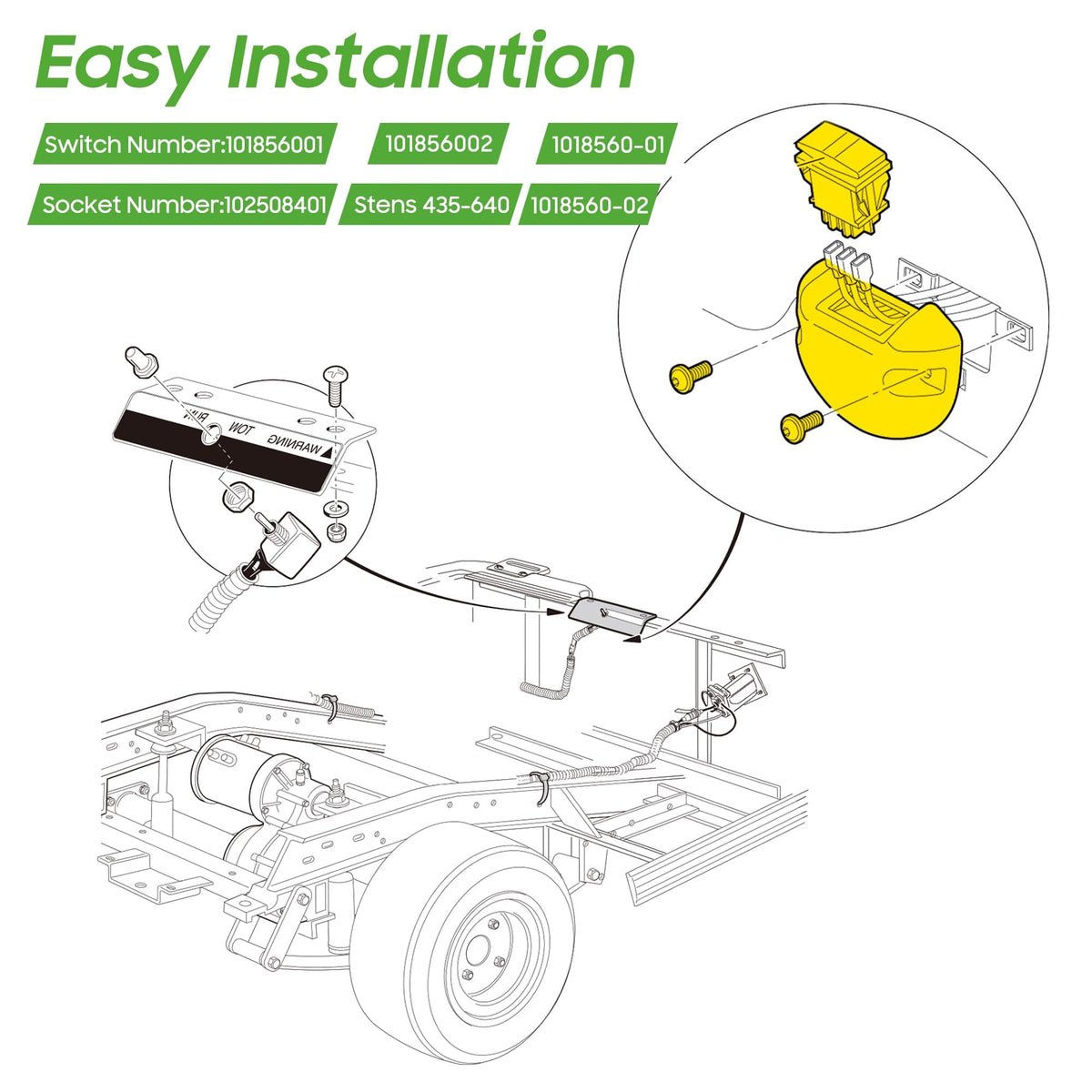 10L0L Base screw set included for quick mounting