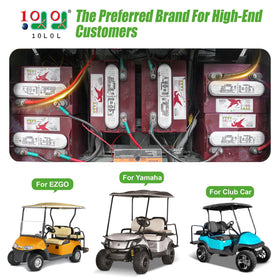 10L0L battery cable 41-3in designed for durable, long-reaching golf cart connections.
