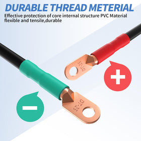10L0L fine copper ring terminals reduce sulfide crystal buildup on connections