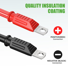 10L0L Golf Cart Battery Cables black 4-gauge providing reliable connection for EZGO TXT
