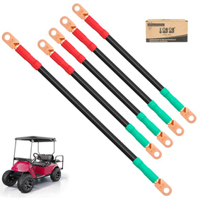 10L0L battery cables kit laid out for easy EZGO installation