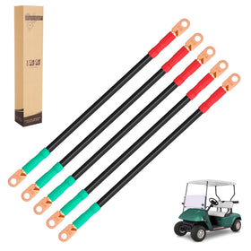 10L0L battery cables for Yamaha G2—14 inch length with high-conductivity copper lugs.