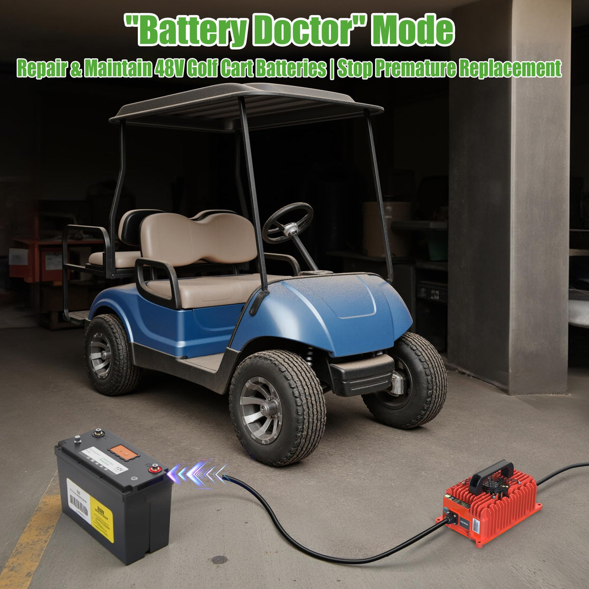 10L0L battery compatibility icons highlight support for multiple battery types