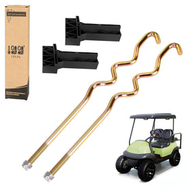 The 10L0L battery hold down kit enables quick installation in a Club Car Precedent.