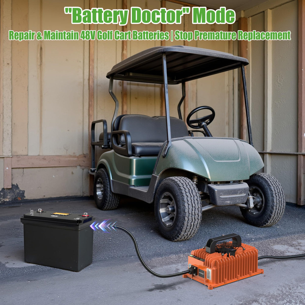 10L0L battery repair mode indicator for battery health