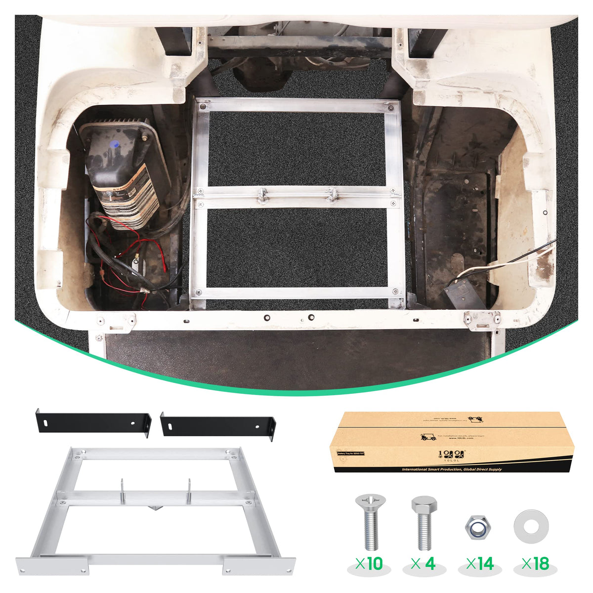 10L0L tray installation hardware included for quick mounting