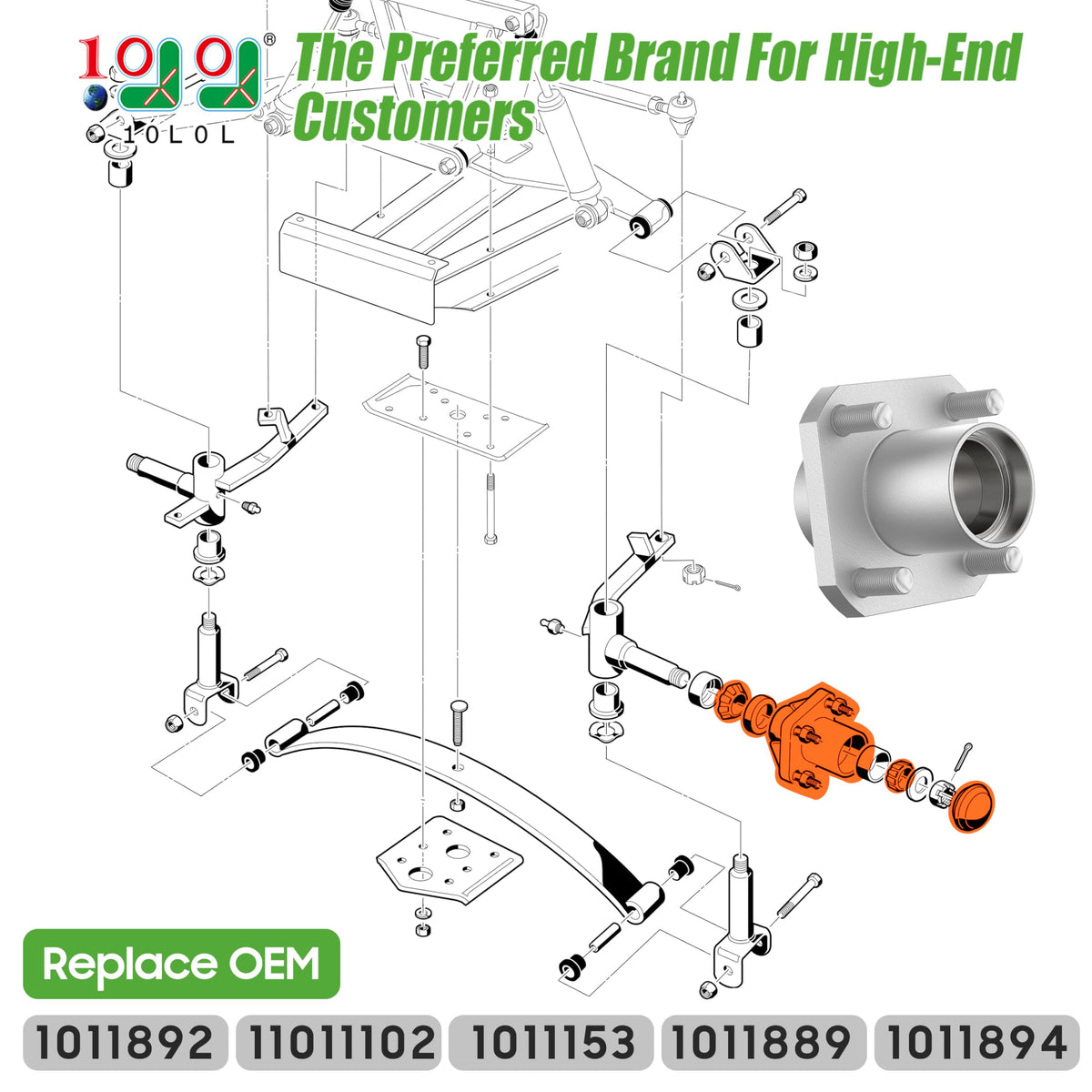 10L0L LM11949 bearing hub for stable operation and durability